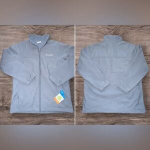 Columbia Bowen Lake II Softshell Jacket Men’s Small Medium‎ Gray NWT Full Zip